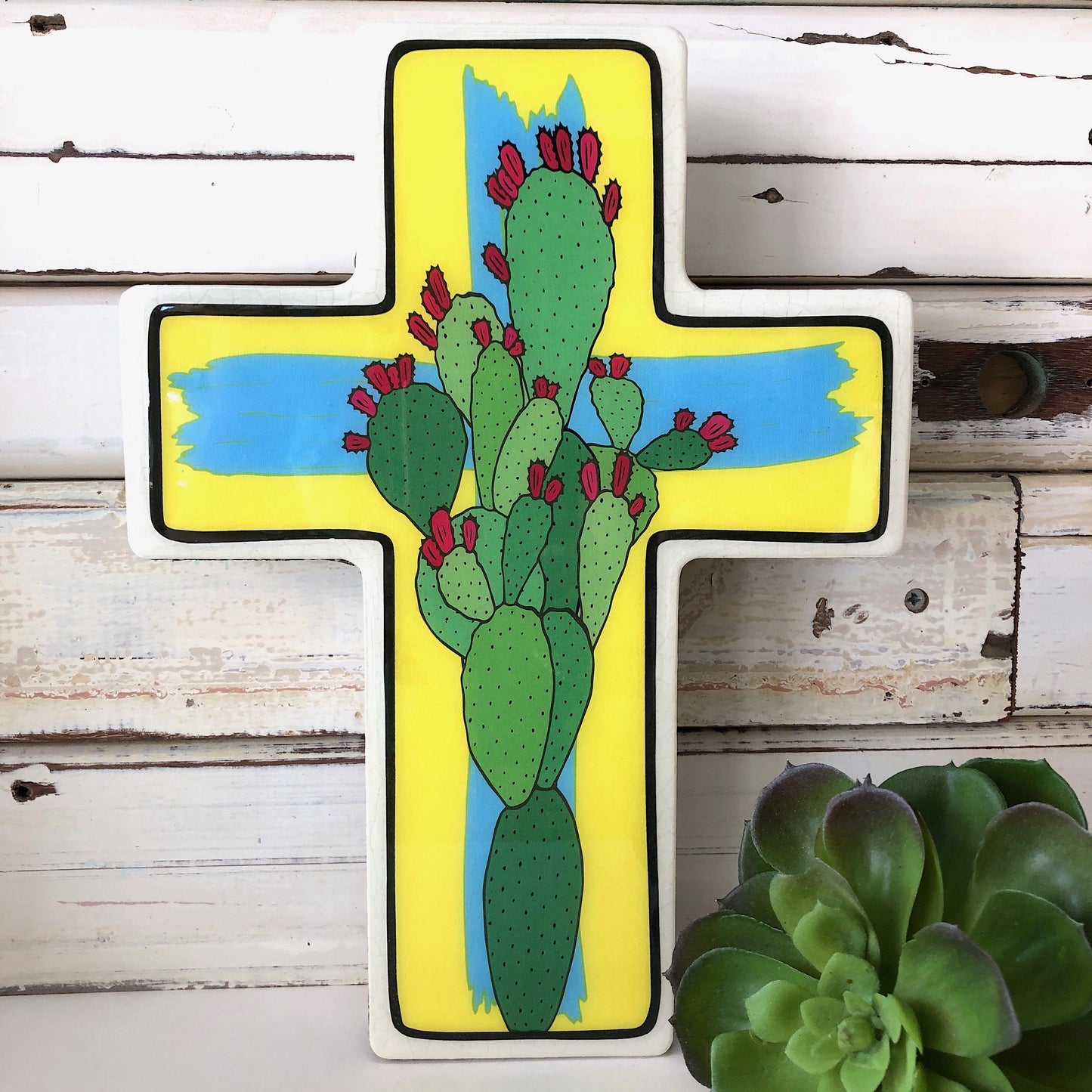 Prickly Pear Pop Cross - Large