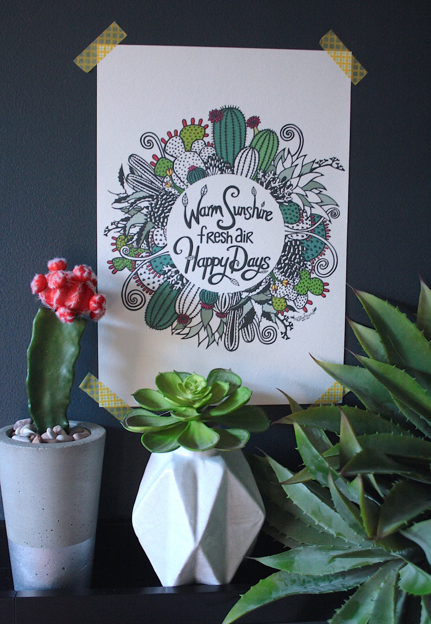 Warm Sunshine Mandala A4 Print