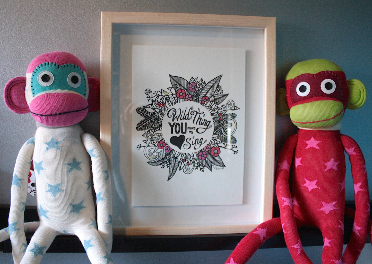 Wild Thing Mandala Print - A4 Shadow Framed