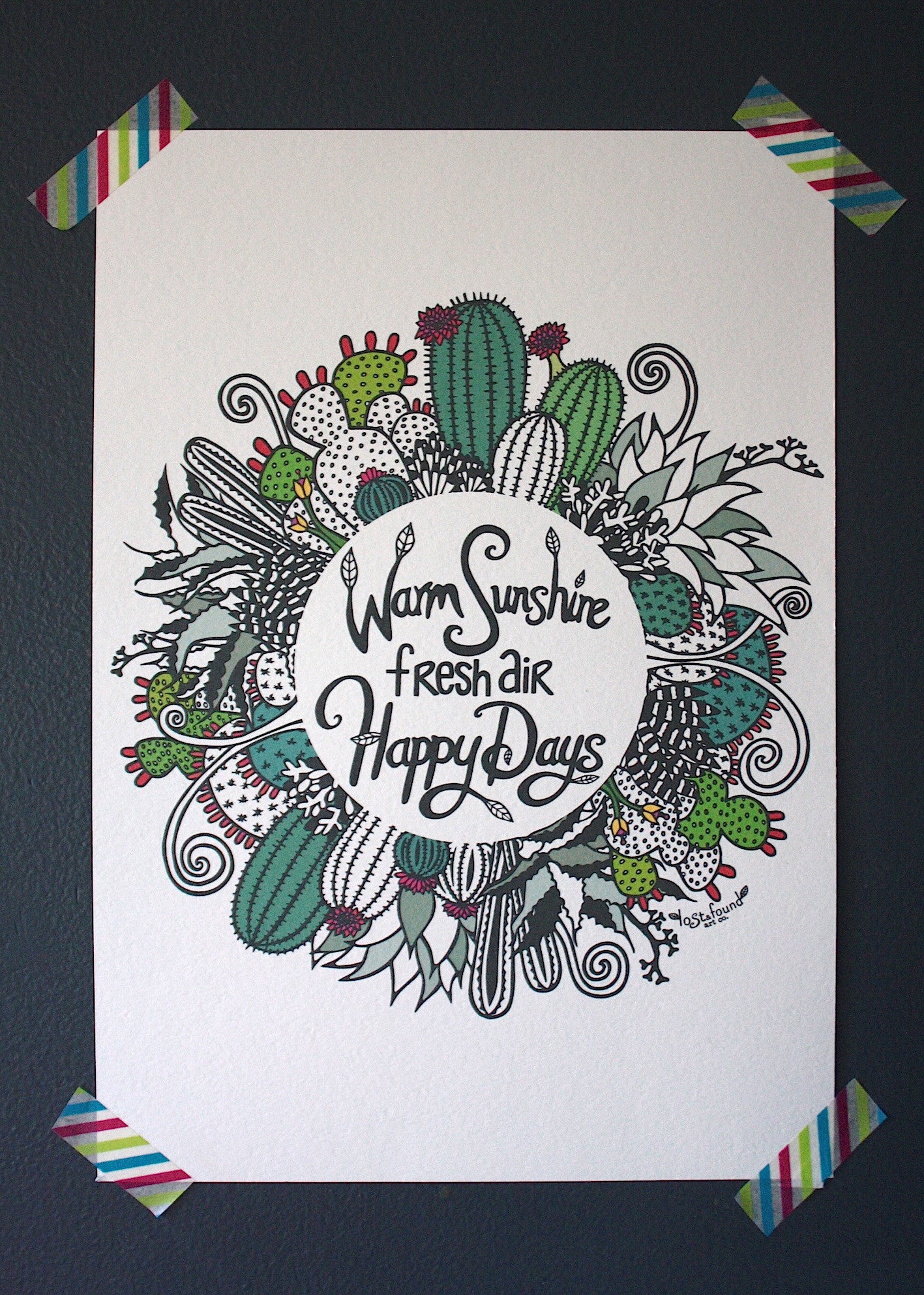 Warm Sunshine Mandala A4 Print