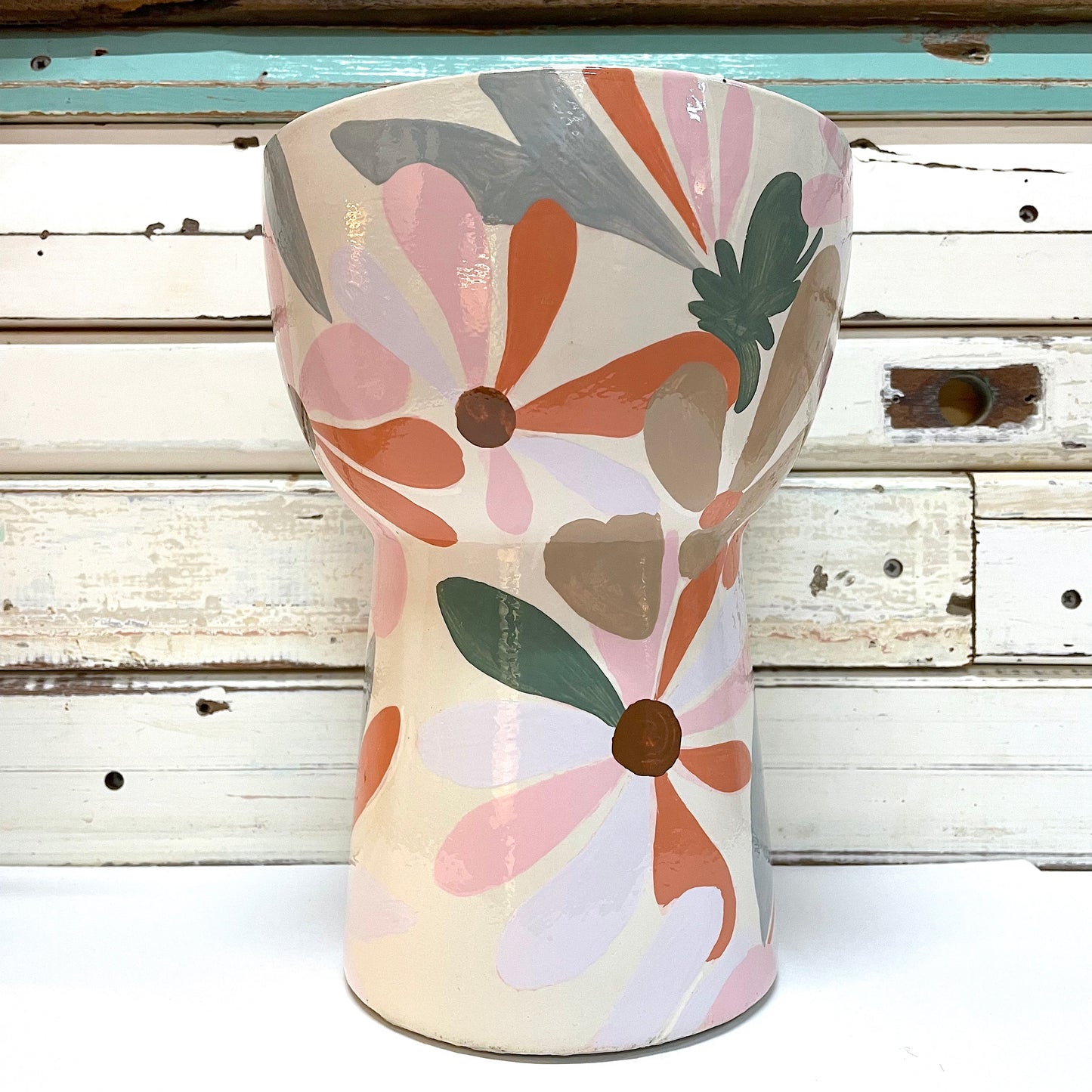 Pedestal Planter Floral