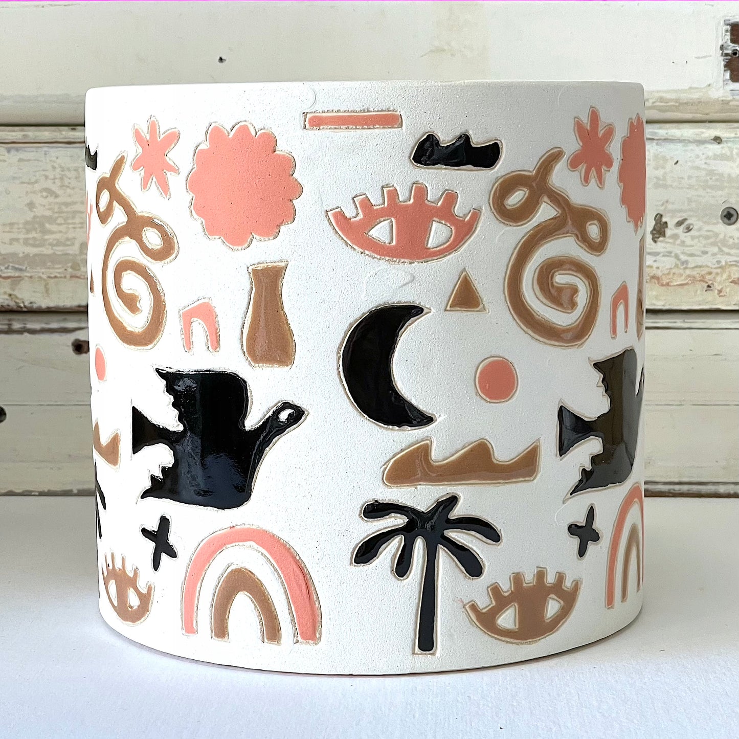 Gypsy Fields Planter - Beige