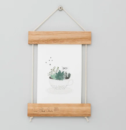 Card Frame - Blonde Hardwood