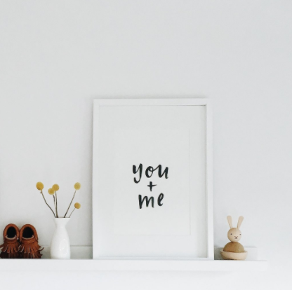 You + Me Art Print