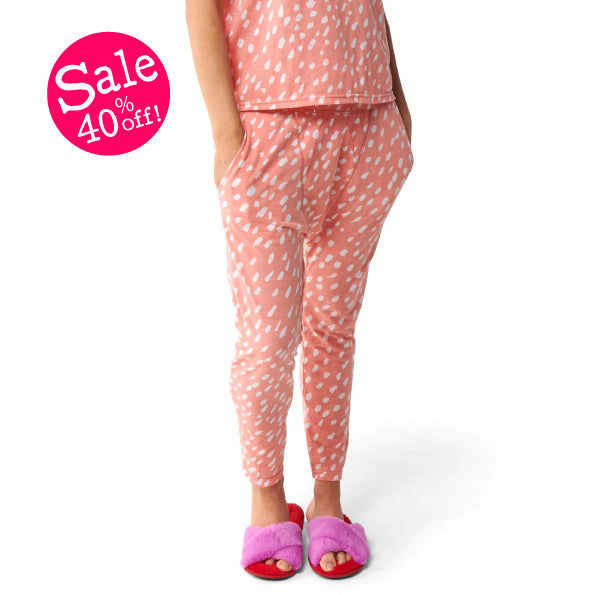 Speckle Pink Drop Crotch Pant - WAS $59.00 ~ NOW $35.40