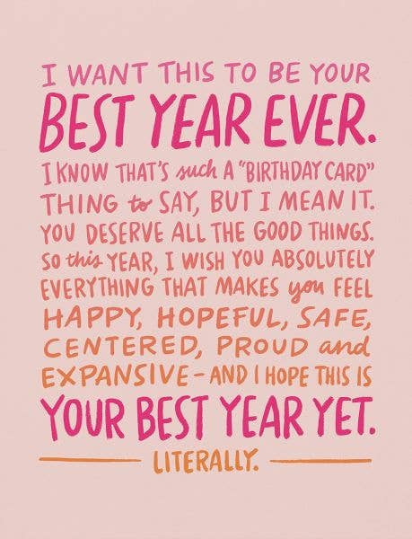 Best Year Ever Card