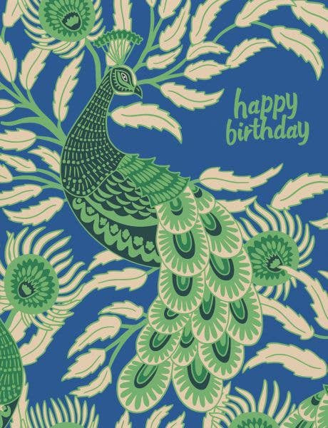 Birthday Peacock Card