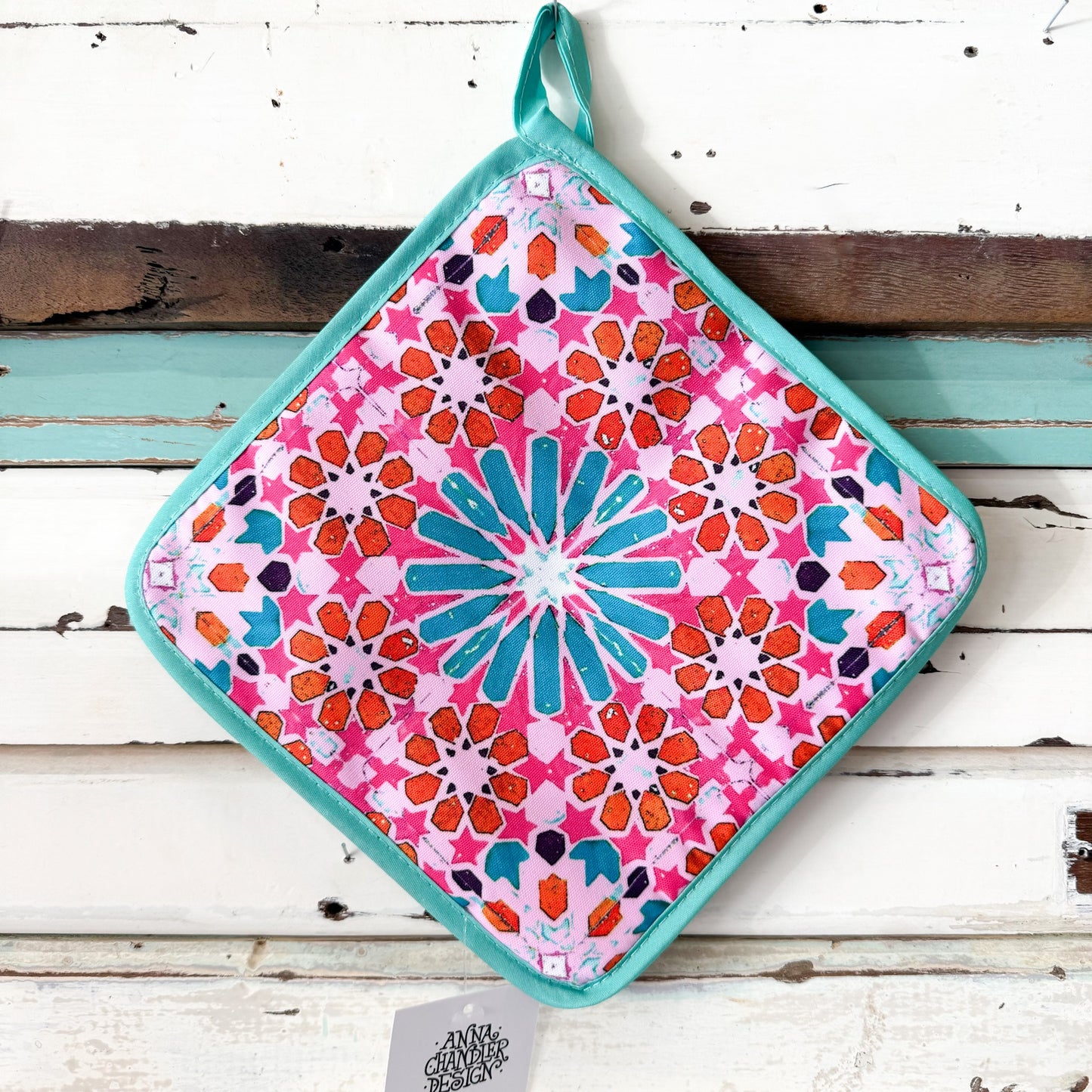 ANNA CHANDLER DESIGN Pot Holder - Morocco Pink