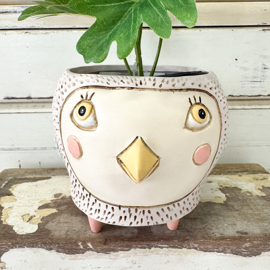 Ceramic bird planter - Allen Designs | Baby Birdie Pink Planter
