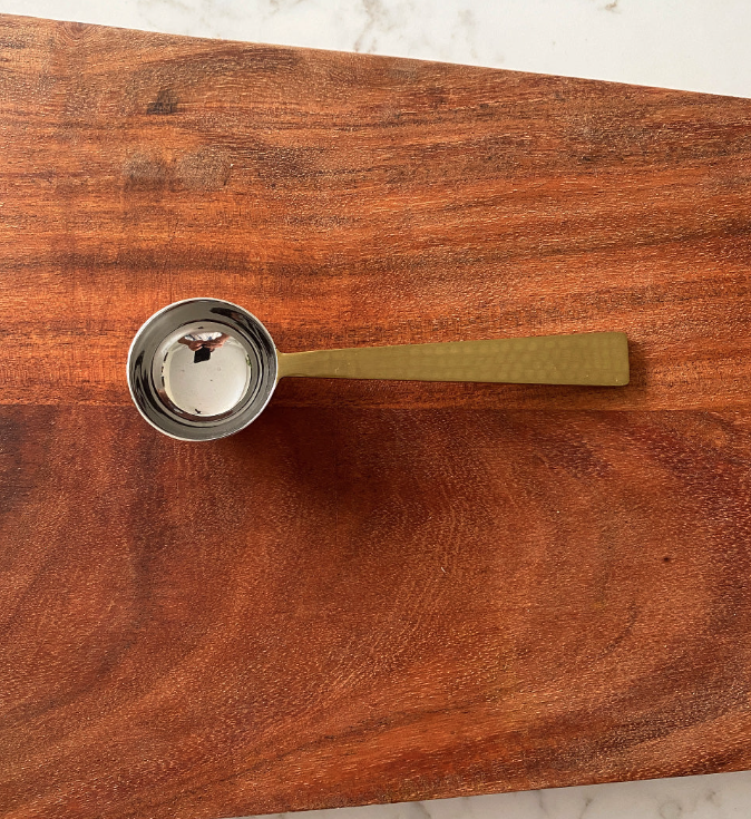 Brushed Brass Stainless Steel Scoop