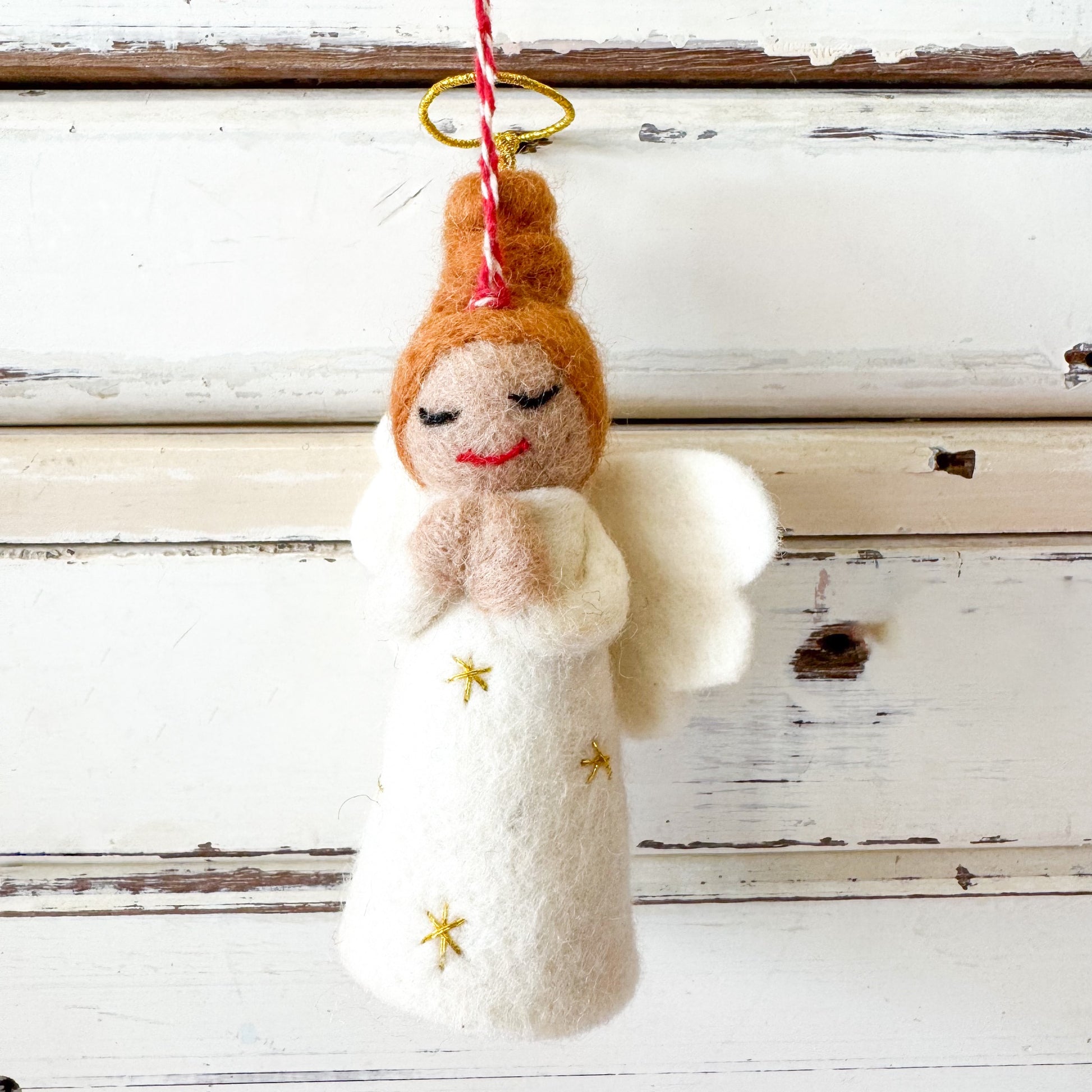 Felt angel ornament - Christmas Decorations - Angel Ava