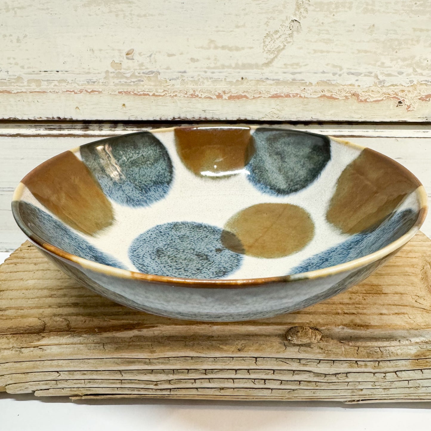 Ceramic bowl with polka dot pattern -Concept Japan - Tenda Small Bowl