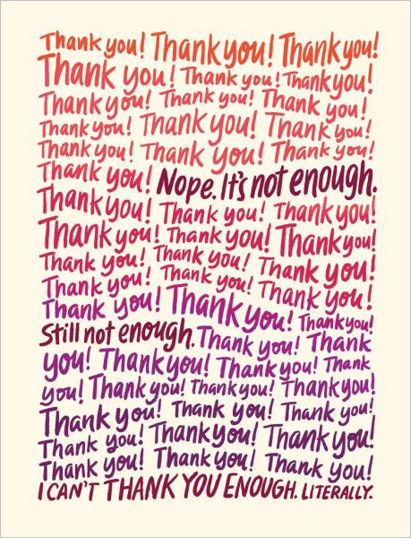 Cant Thank You Enough Card