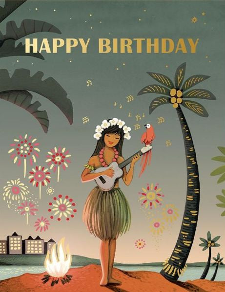 Hawaii Girl Card
