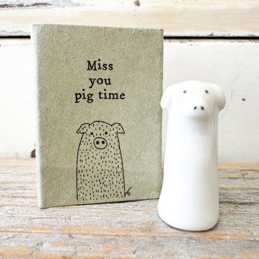 Heaven in Earth Matchbox Tall Pig