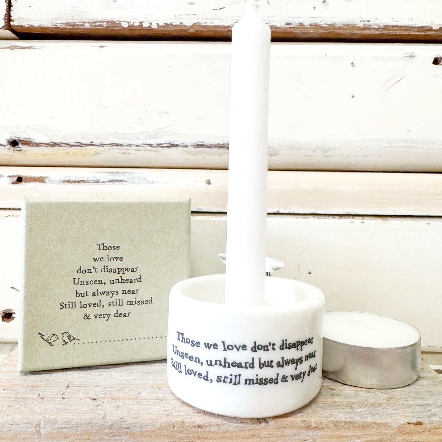 Heaven in Earth Those We Love Bird Candle Holder
