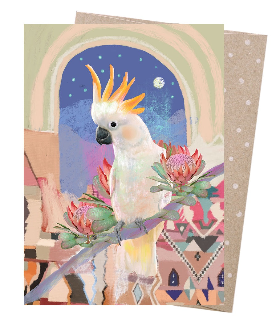 Cockatoos Bazaar Card