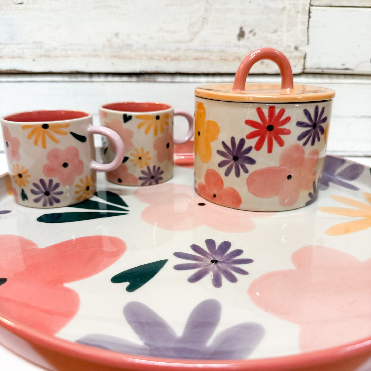 Ditsy Sugar Bowl Pink