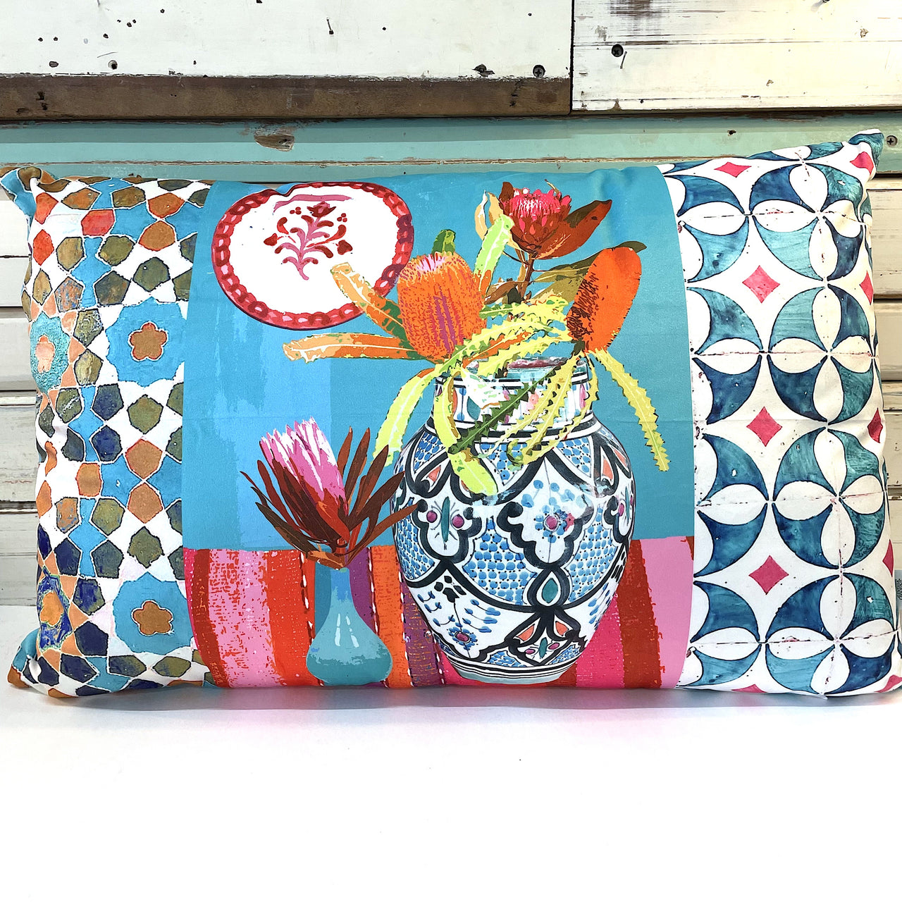 Wildflower Aqua 40x60cm Cushion