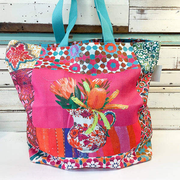Canvas Shopping Bag - Wildflower