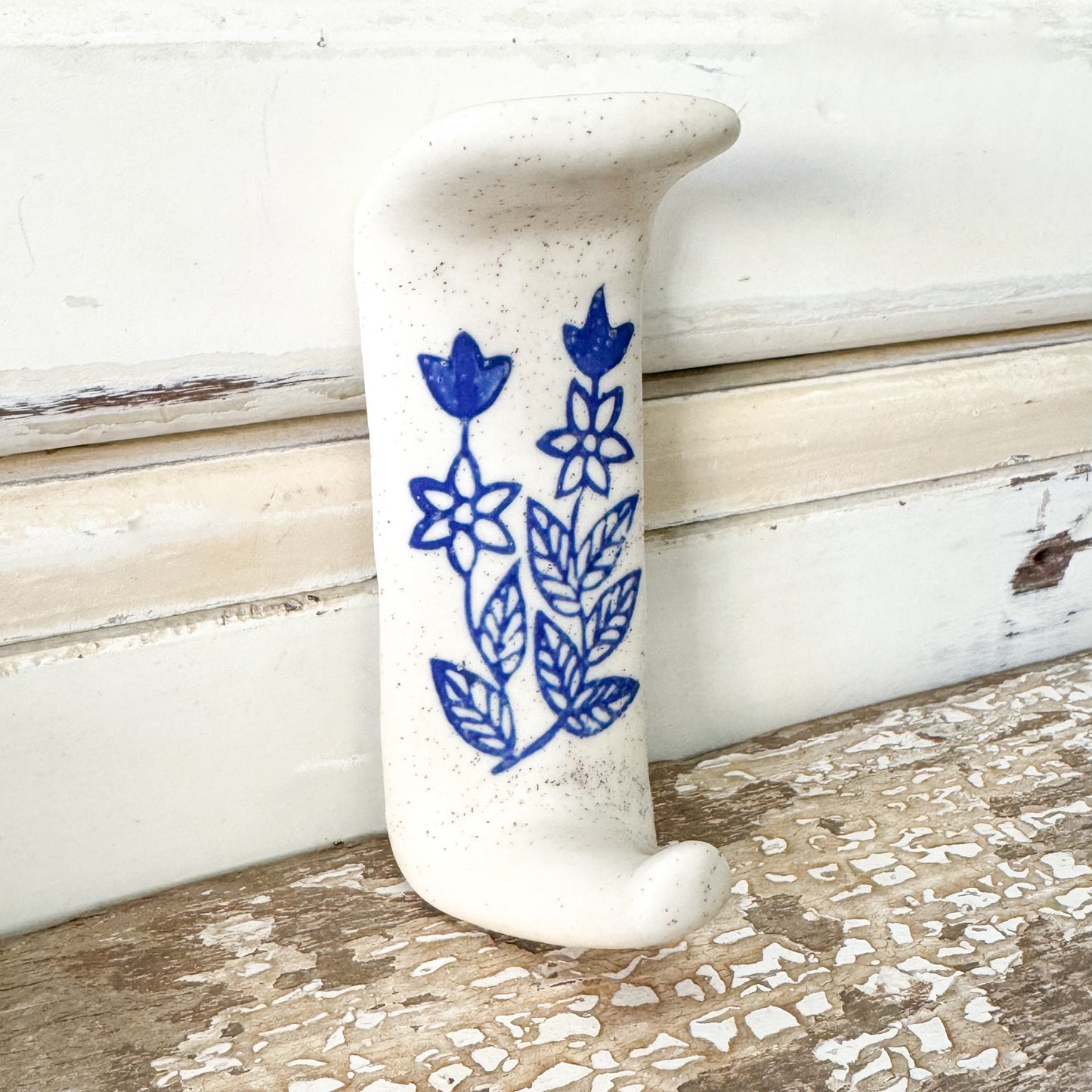 Blue Starflower Adhesive Hook