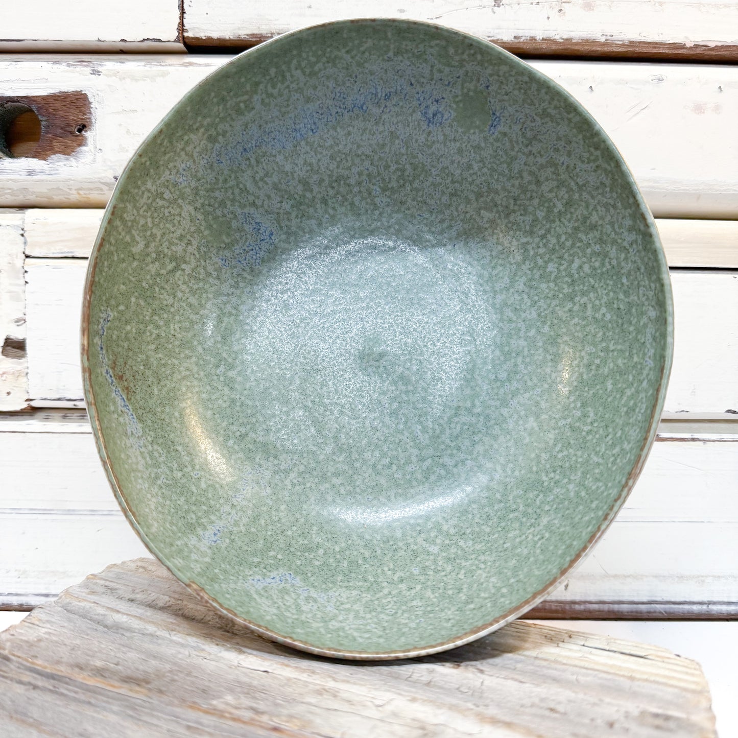 Wabisabi Green Oval Bowl