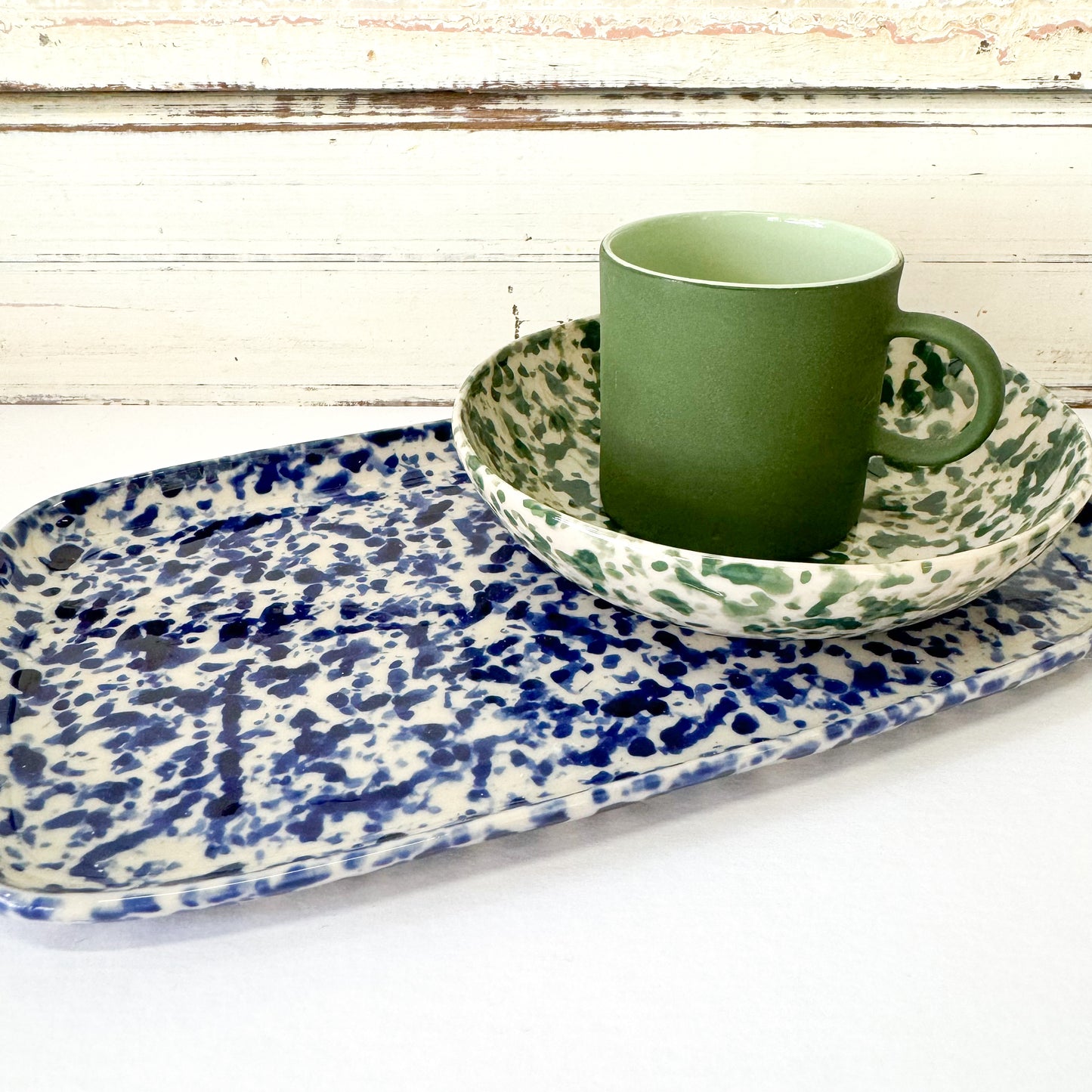Pinchos Green Splatter Bowl