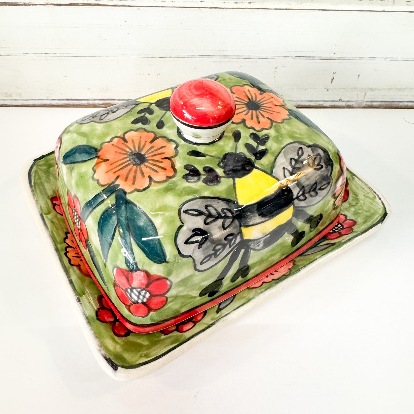 Bees Butter Dish