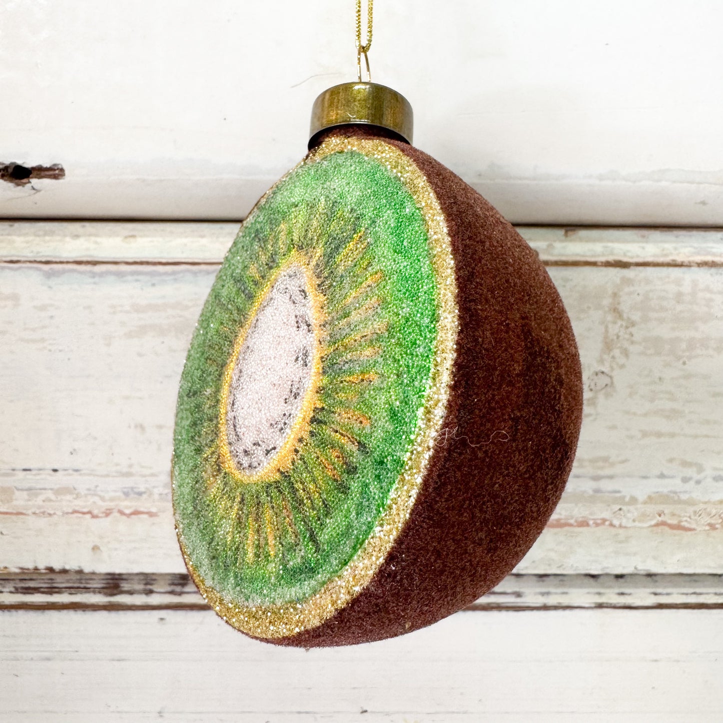 Sugared Kiwi Fruit Decoration