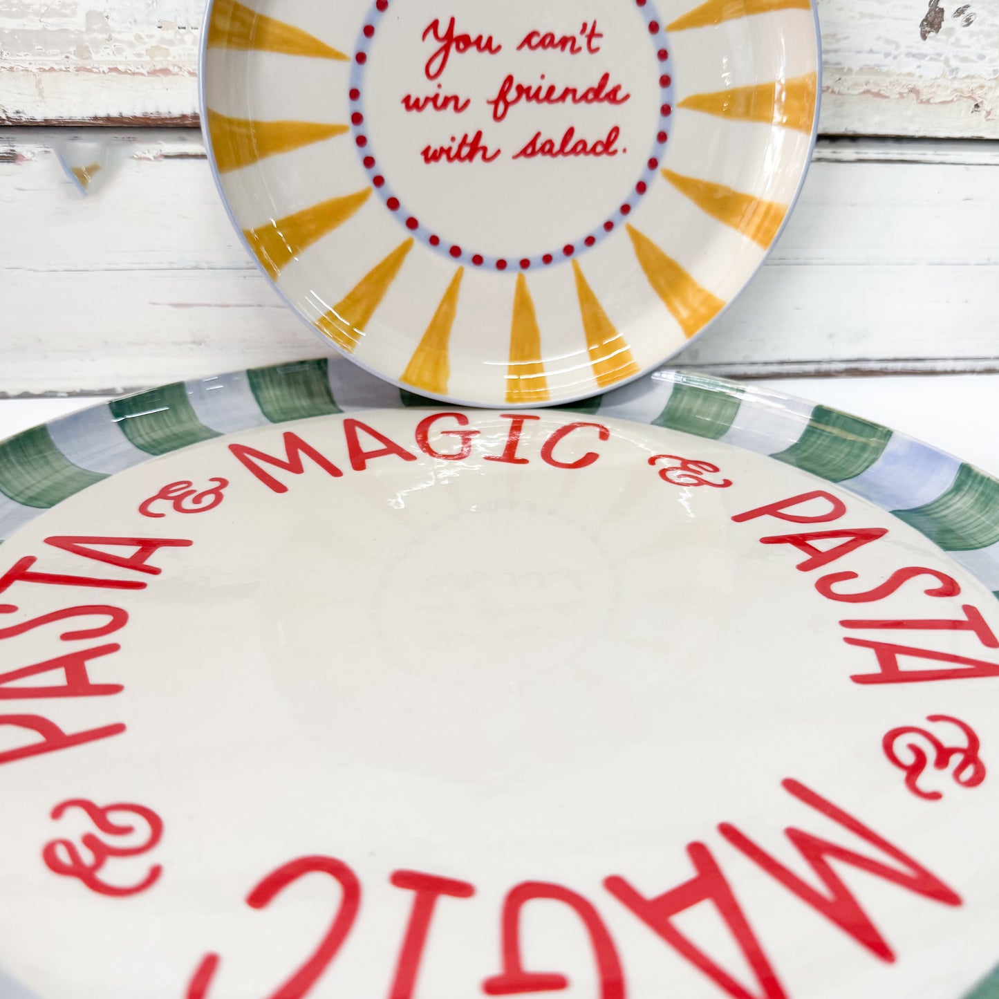 Love Notes Platter - Pasta Stripe