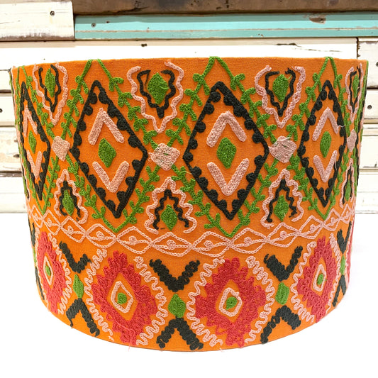 Tribal Orange Cotton Shade