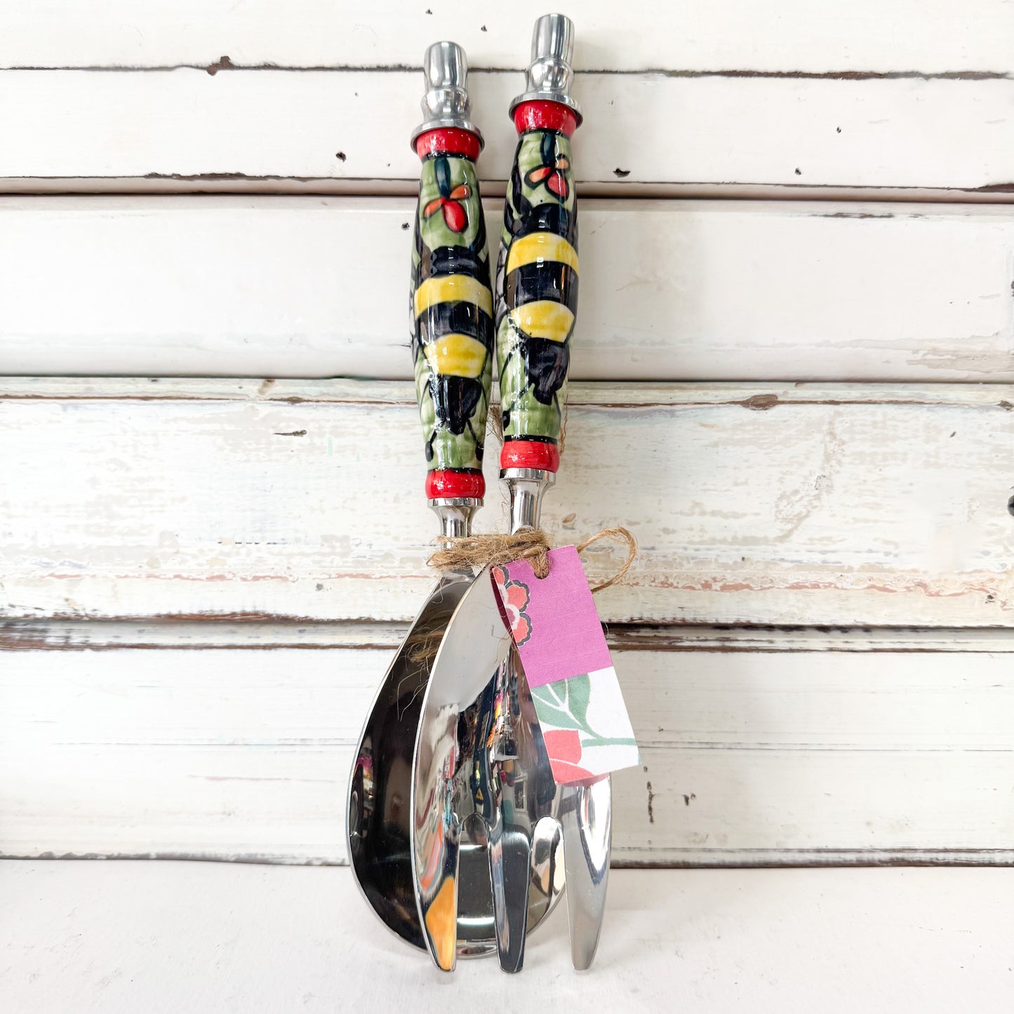 Bees Salad Servers