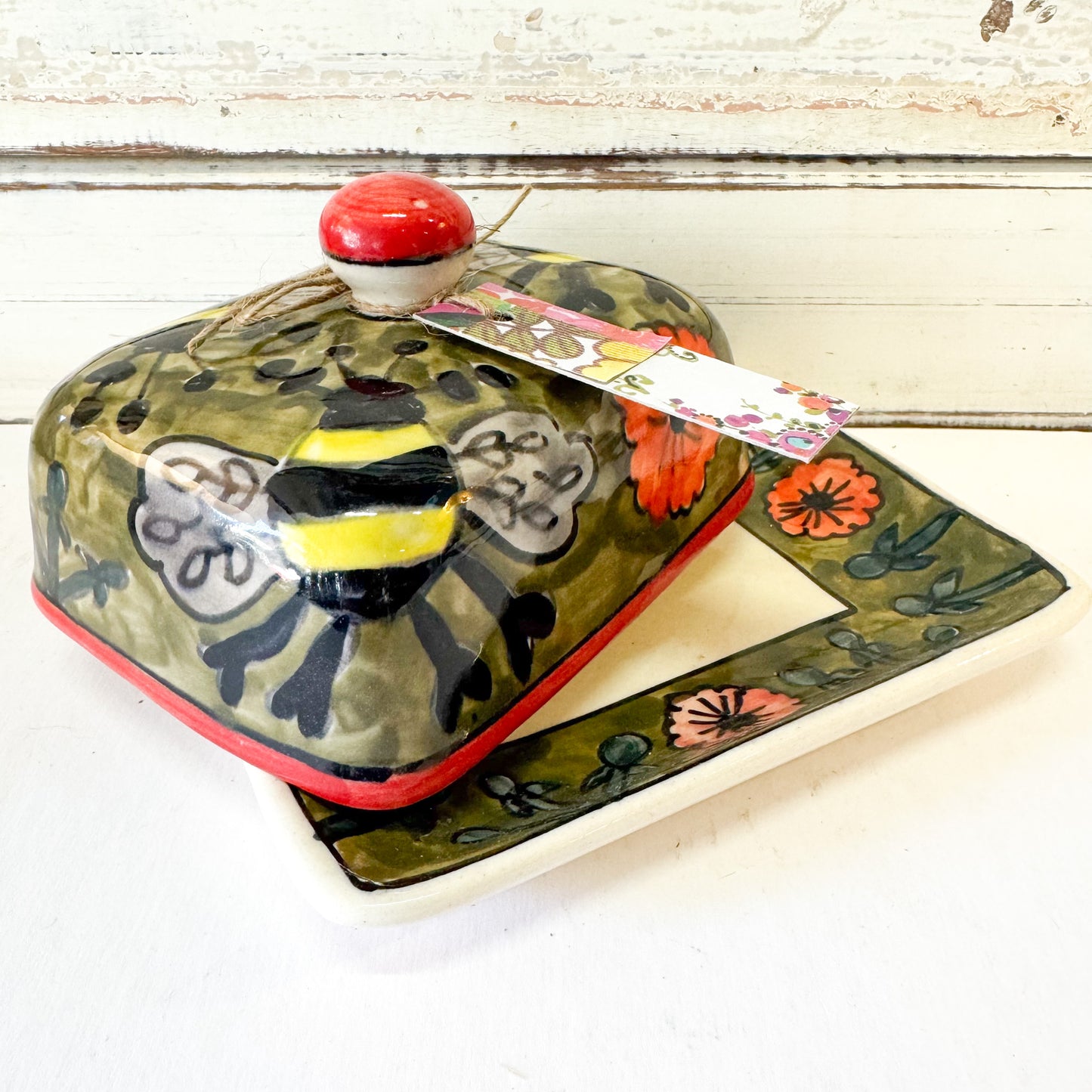 Bees Butter Dish