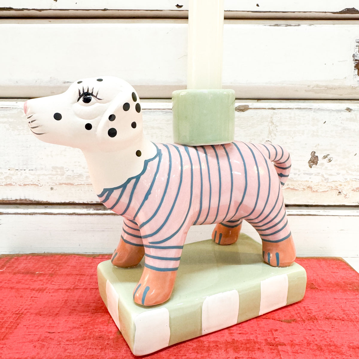 Rover The Dog Candle Holder
