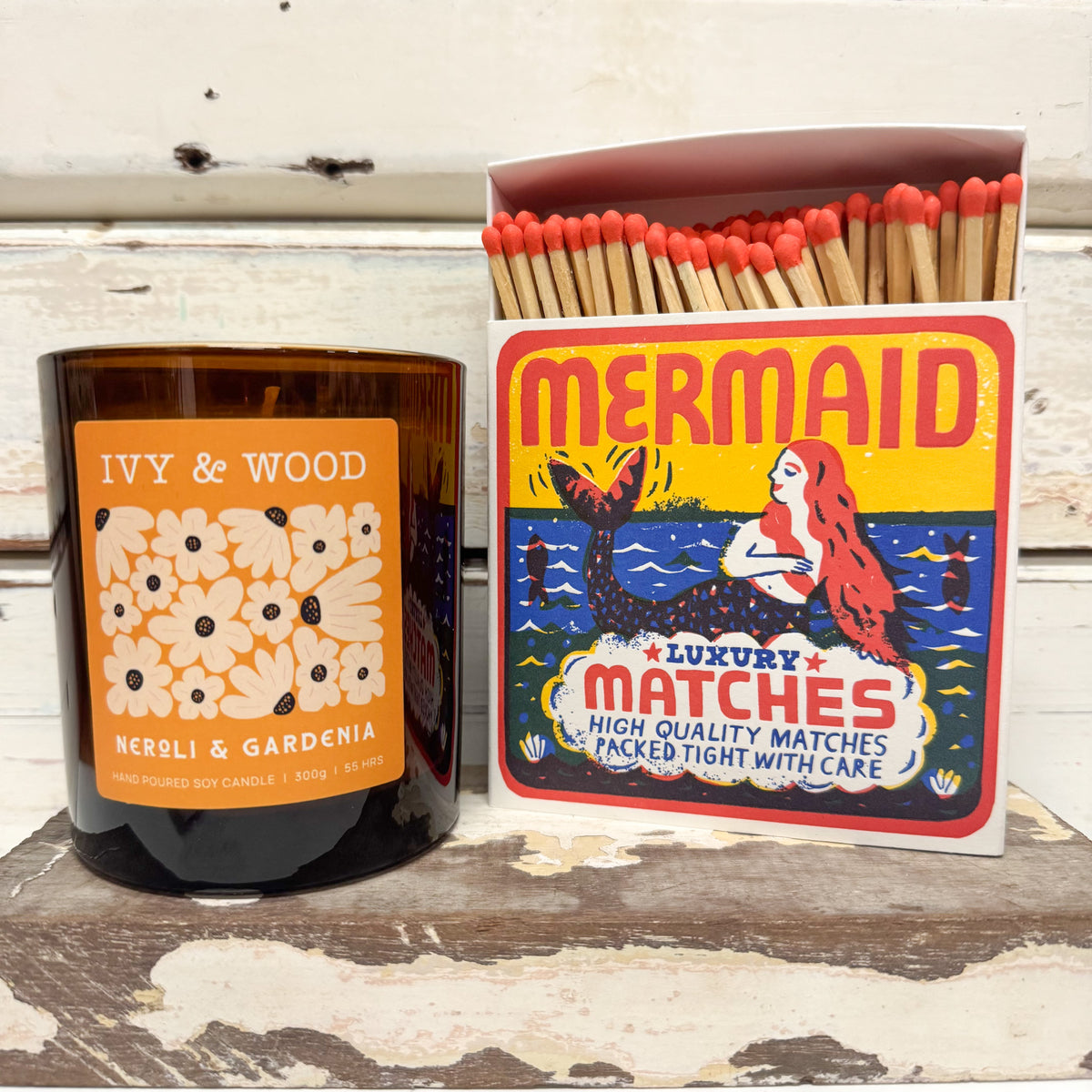 Mermaid | Square - Safety Matches