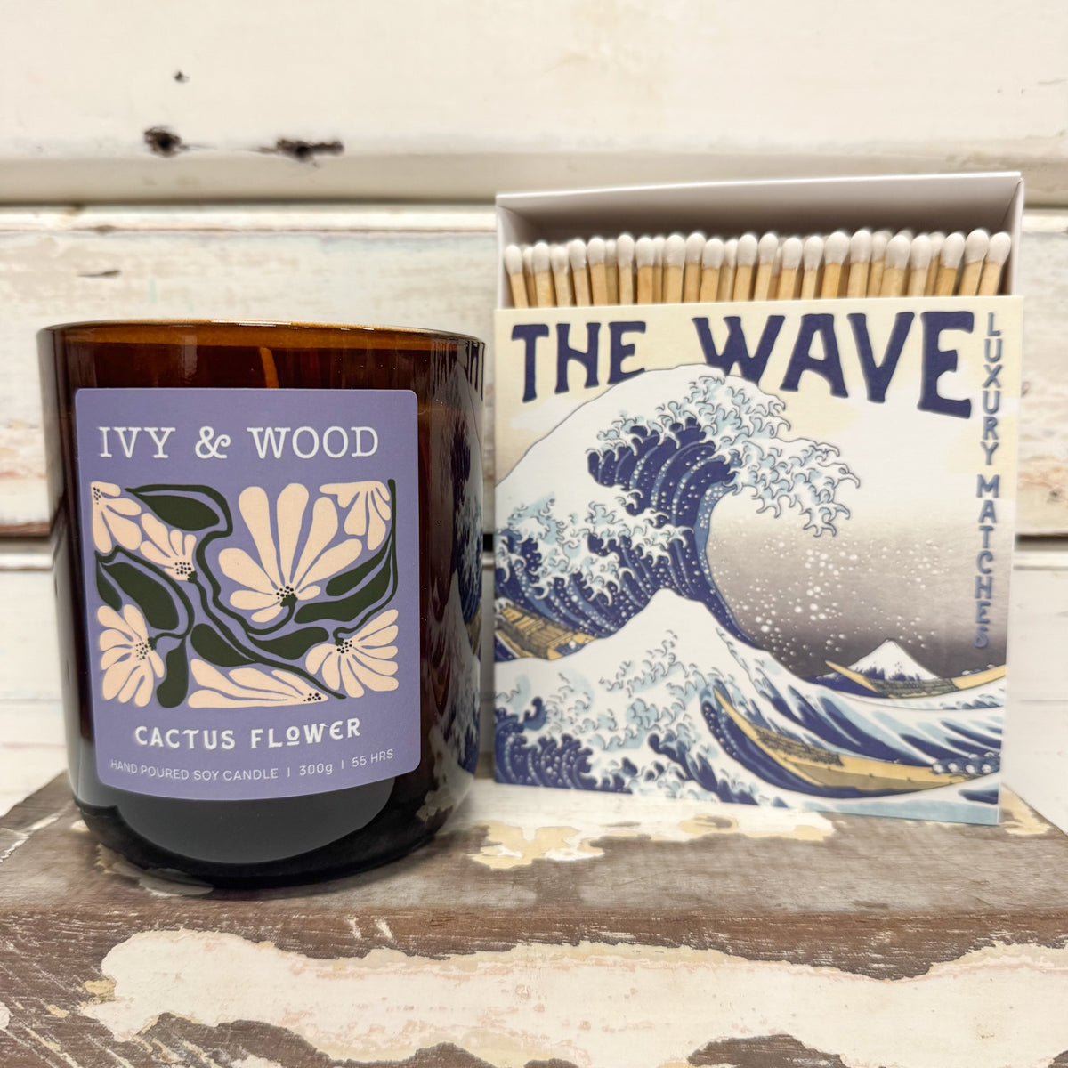 Hokusai Wave | Square - Safety Matches