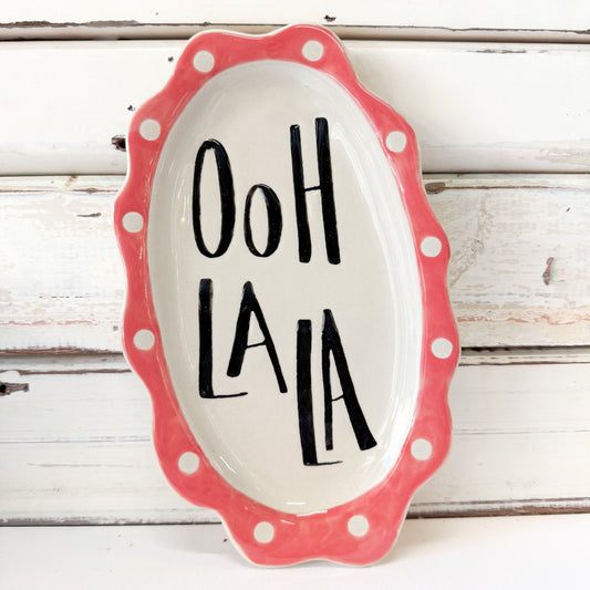Ooh Lala Oval Plate
