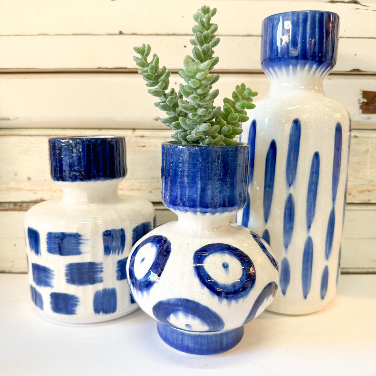 Blue Romane Vase - Medium