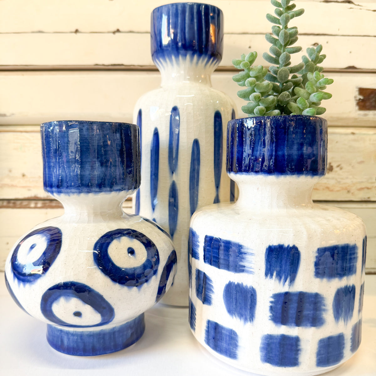 Blue Romane Vase - Medium
