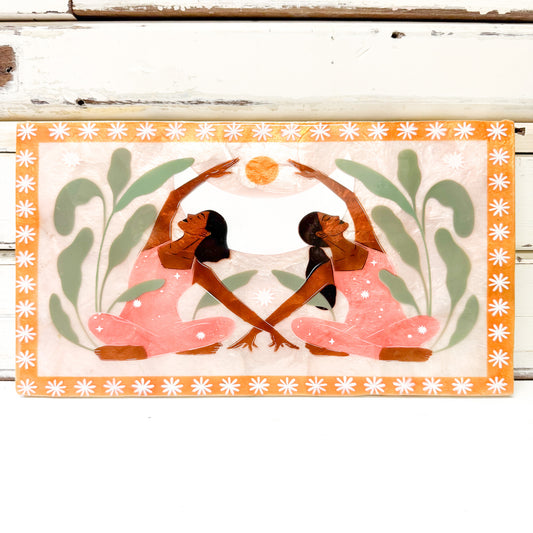 JONES AND CO TWO YOGA LADIES ART