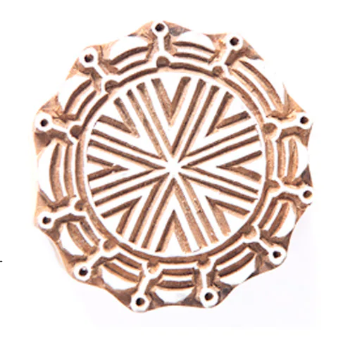 Janajati Tribe Circle Wood Print Block