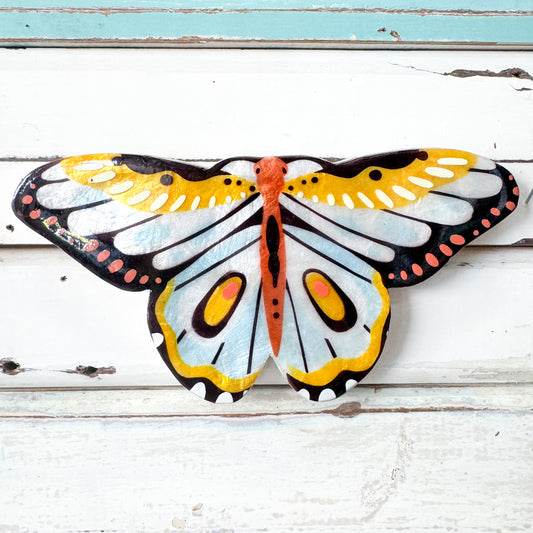 Colourful capiz shell butterfly - Jones & Co - Canopy Butterfly Yellow