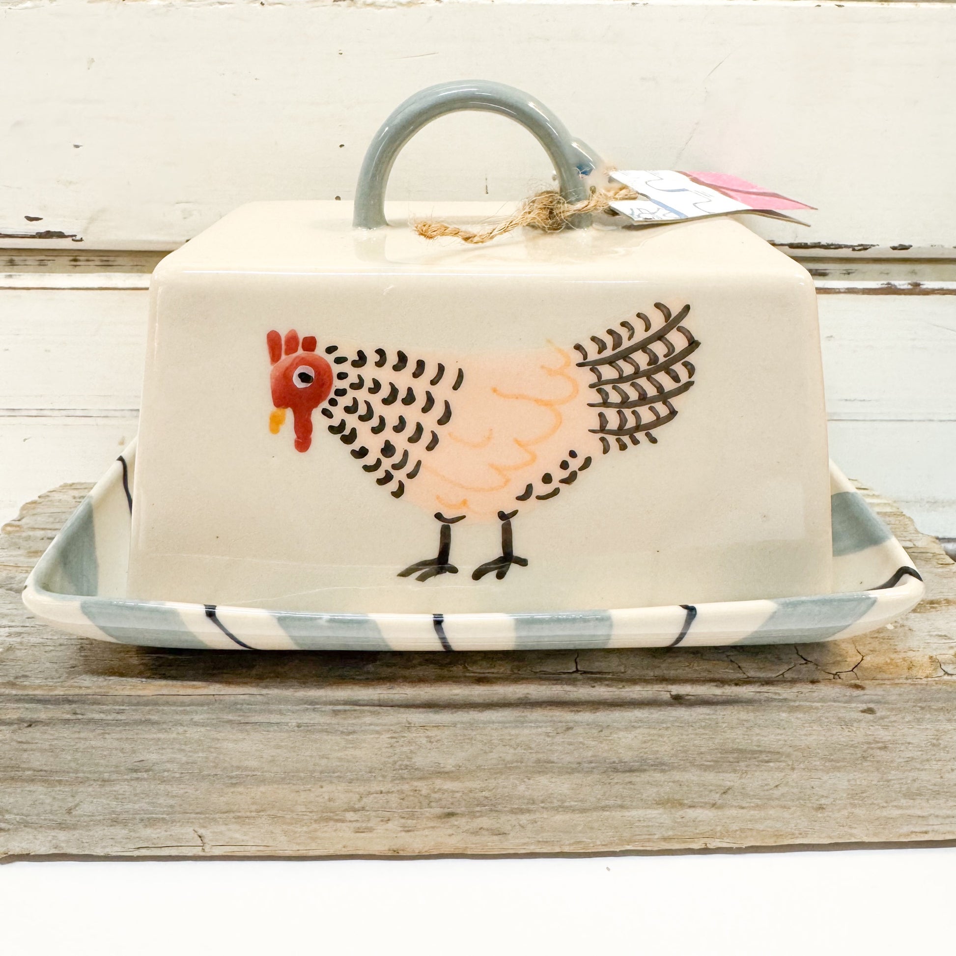 Butter dish with chicken design Jones & Co - Coop Butter Dish