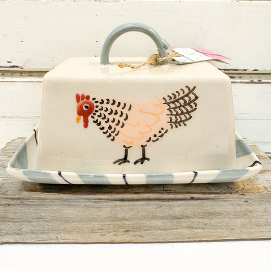 Butter dish with chicken design Jones & Co - Coop Butter Dish