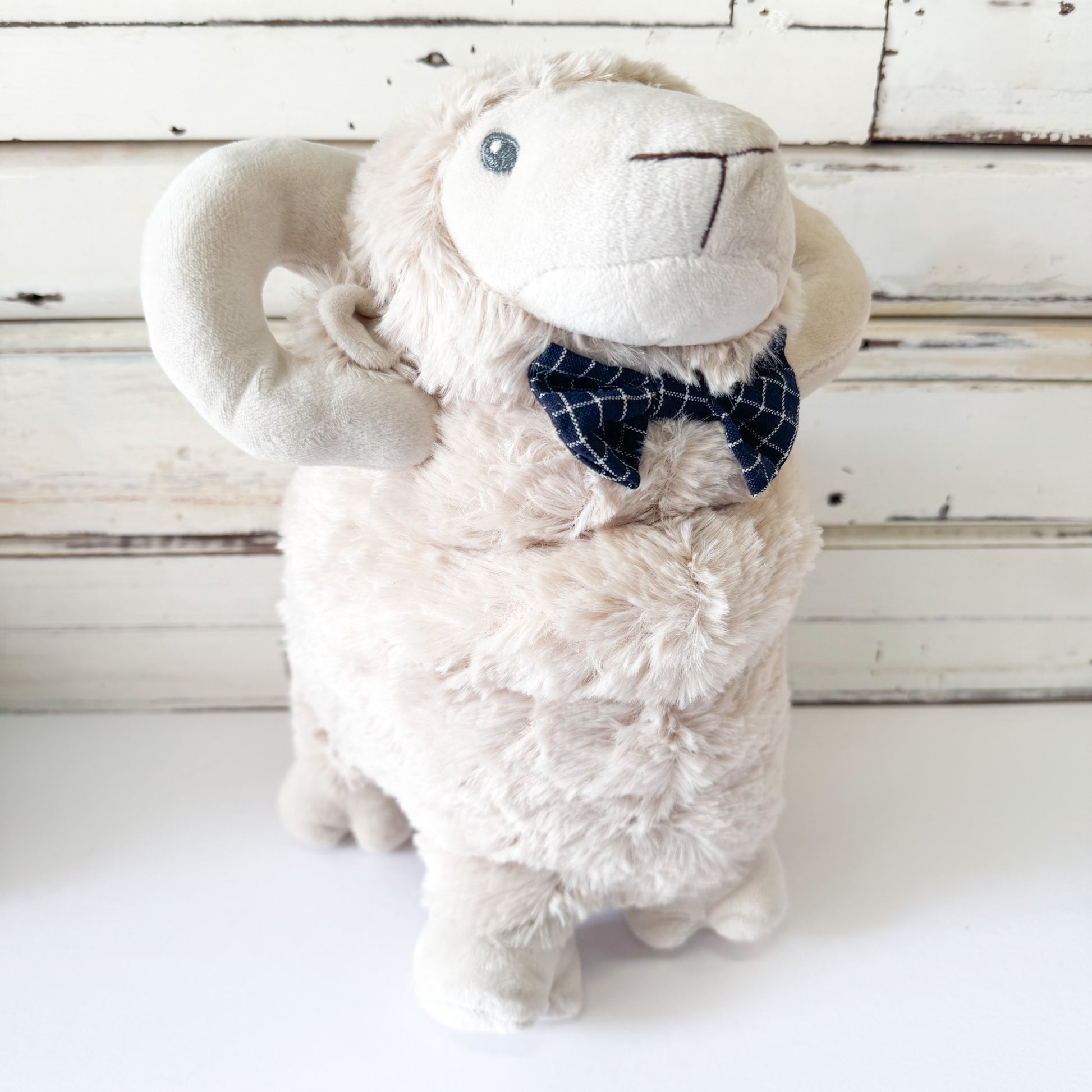 Plush toy sheep with a bow tie - Lily & George - Liam The Ram