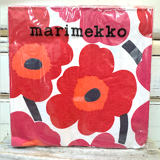 Marimekko Paper Napkins Red