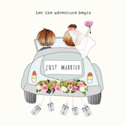 ROSIE MADE A THING Just Married Card