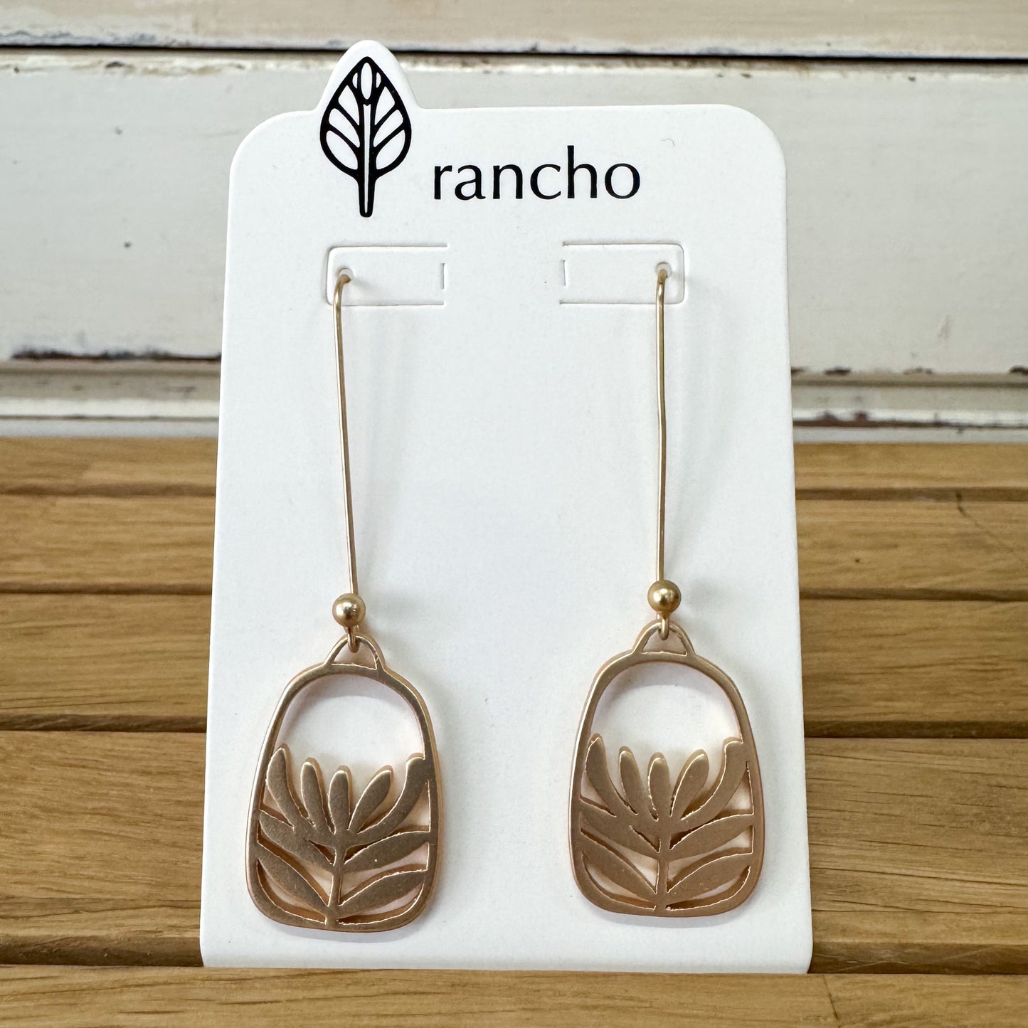 Rancho Design - Gold Leucadendron Drop Earrings