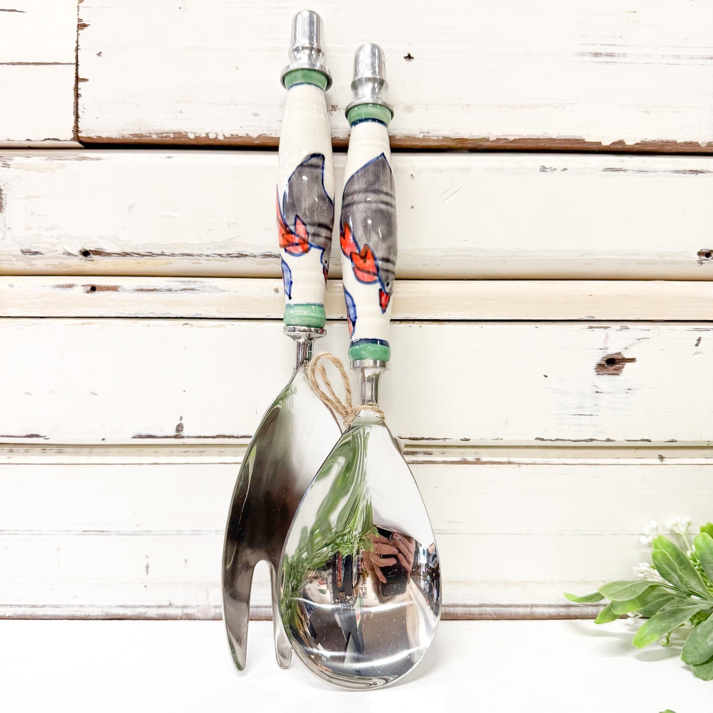 STATUS COLLECTIONS Birdie Salad Servers S/2