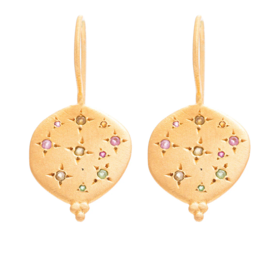 Multi Tourmaline Souk Earrings